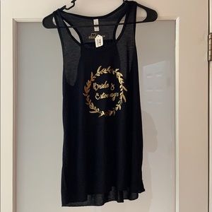 Black bridesmaid Tank top